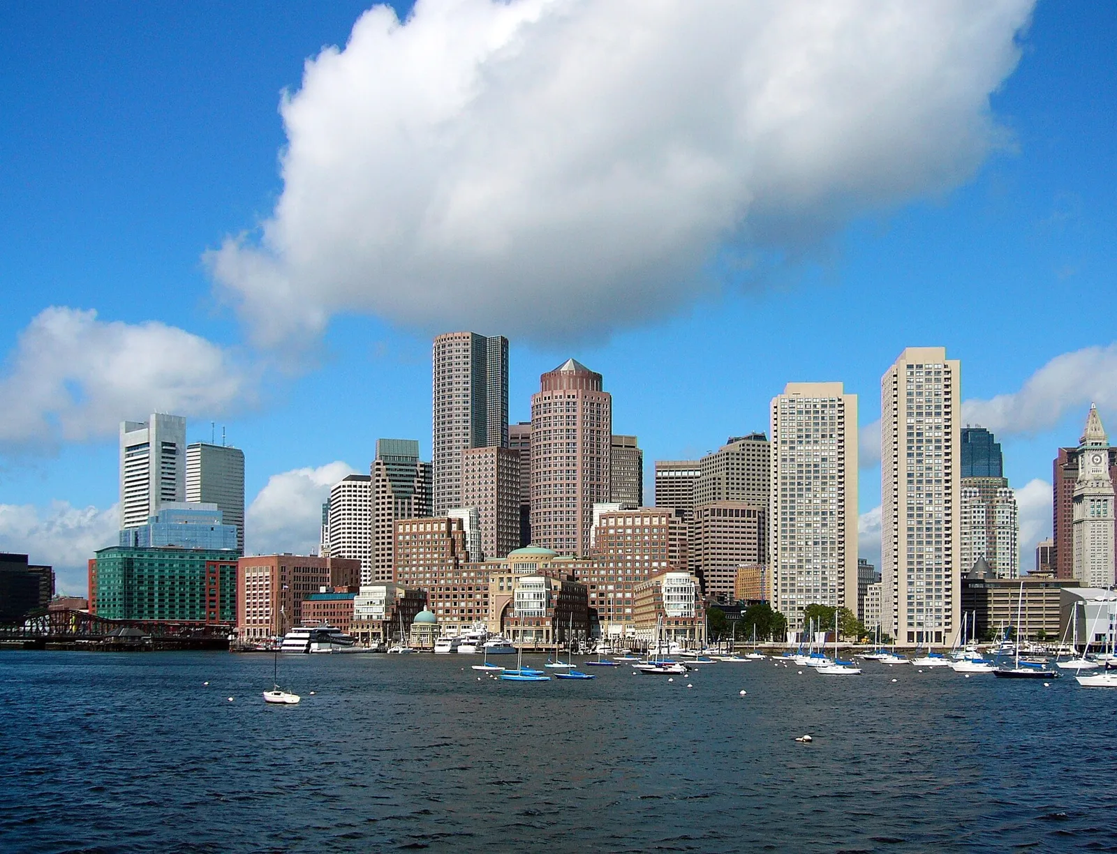 Boston waterfront skyline