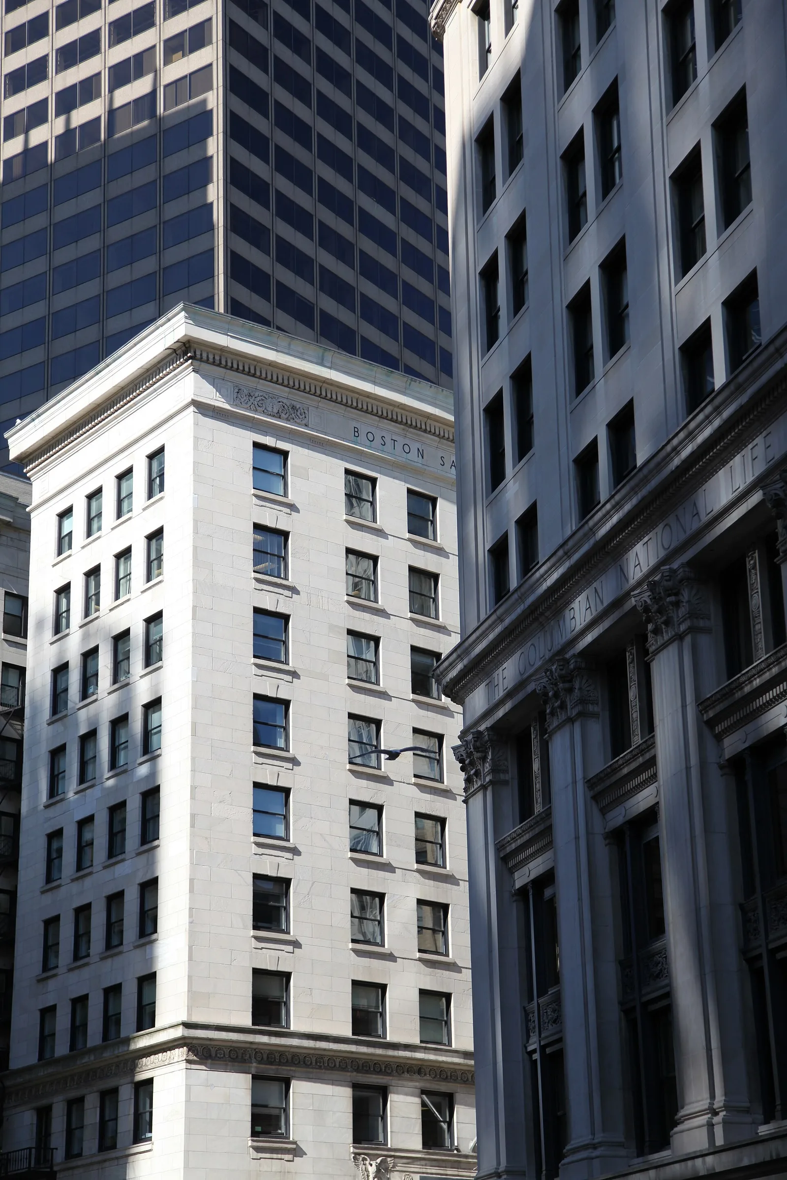 Financial district architecture